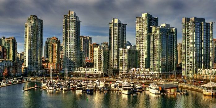 バンクーバーの街並み